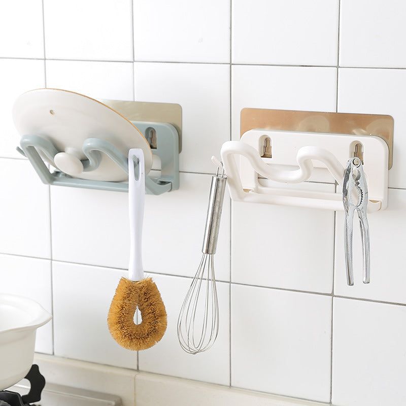 Punch-free wall hanging pot rack kitchen