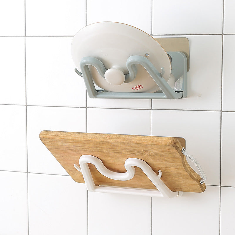 Punch-free wall hanging pot rack kitchen