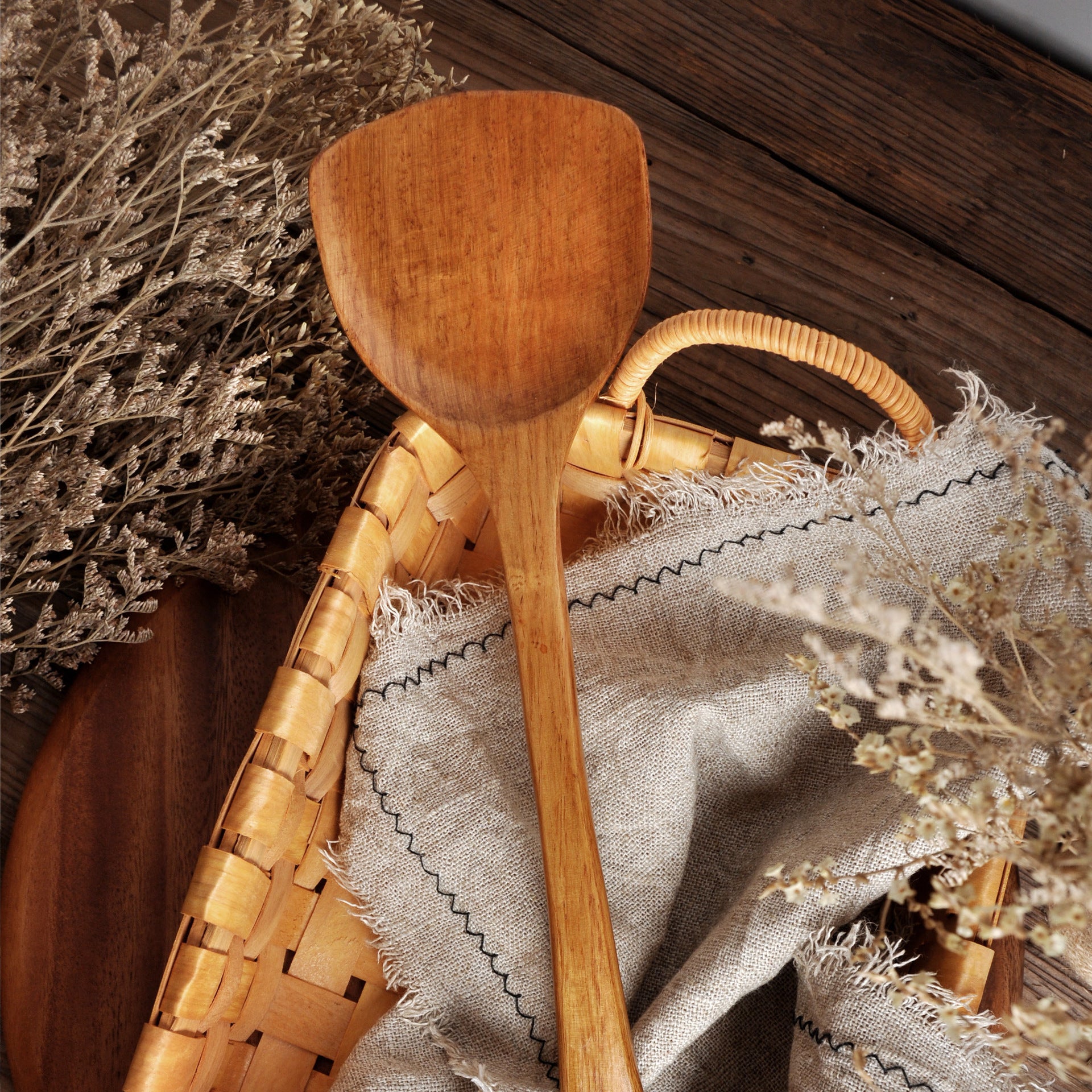 Wooden Non-Stick Cookware Cooking Spatula