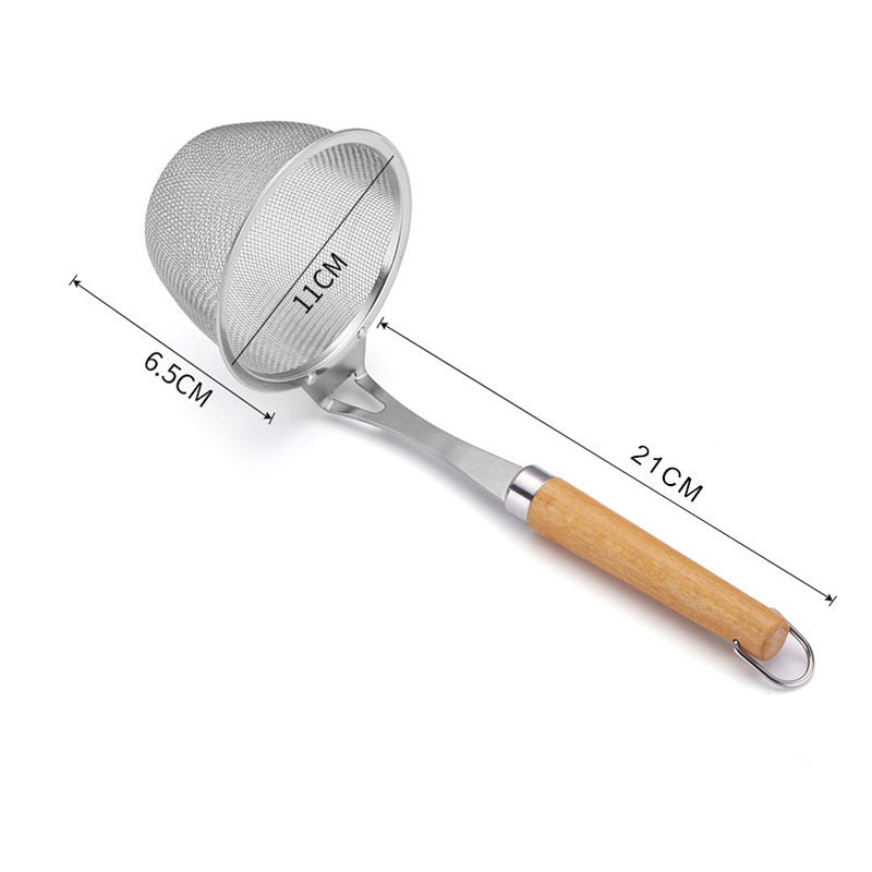 304 Stainless Steel Wooden Handle Colander