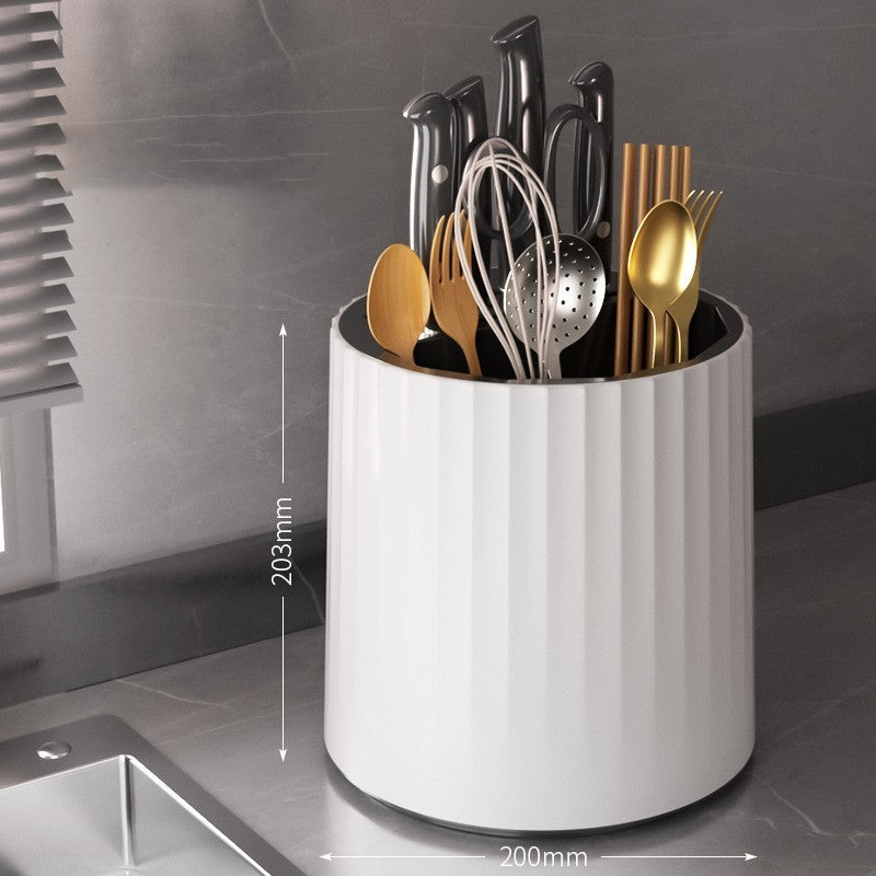 Rotary Kitchen Knife Rest Rack Tool Storage