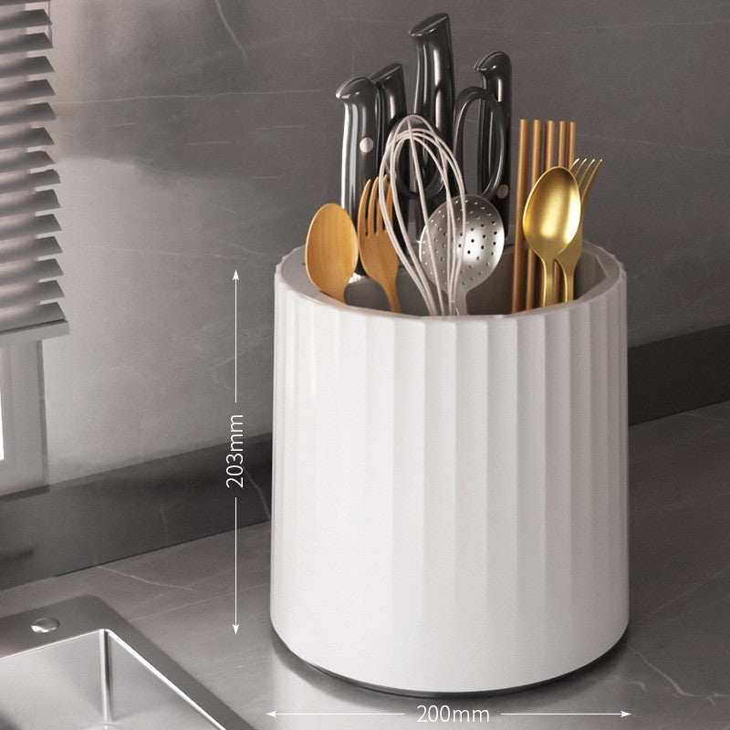 Rotary Kitchen Knife Rest Rack Tool Storage