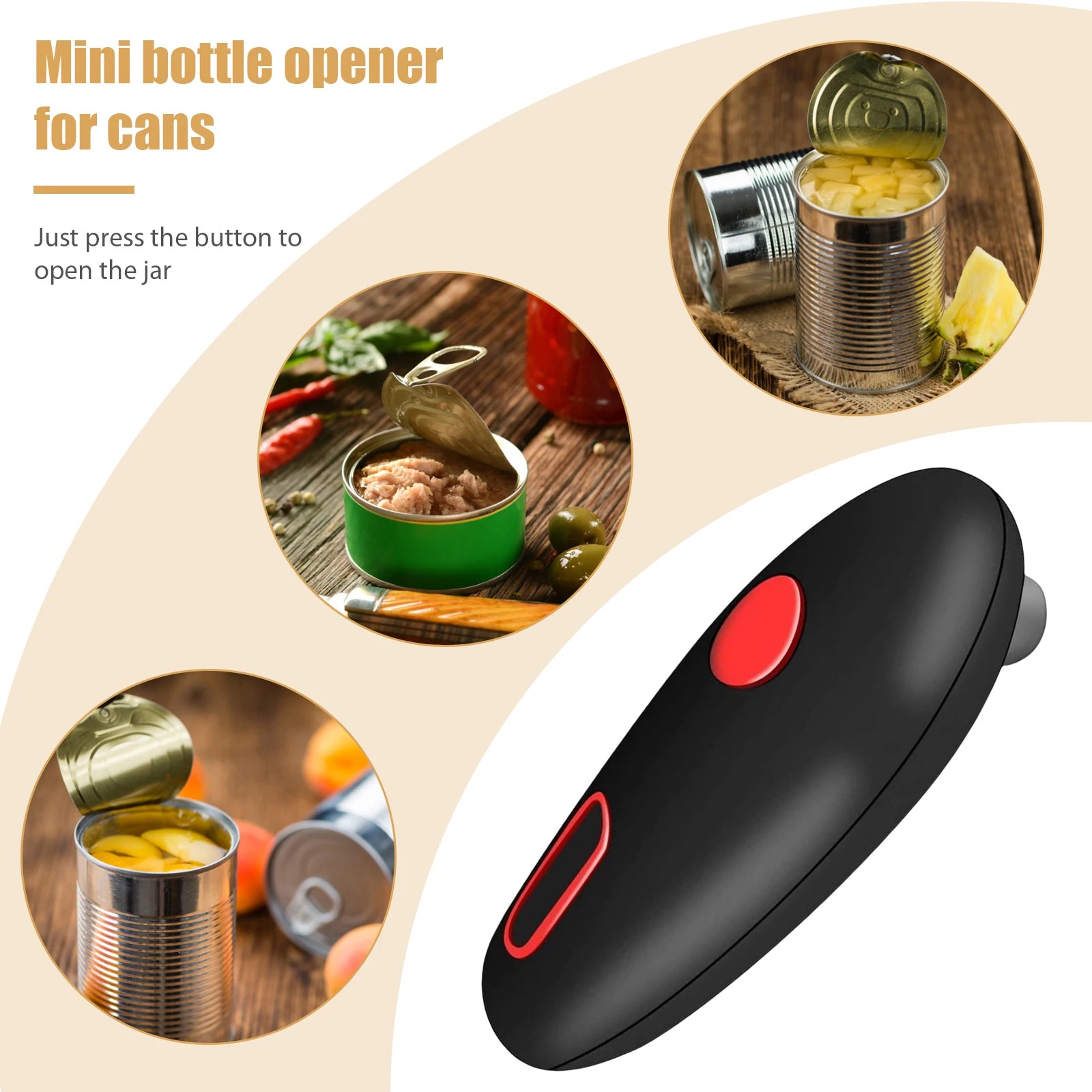 Electric Can Opener Automatic Jar