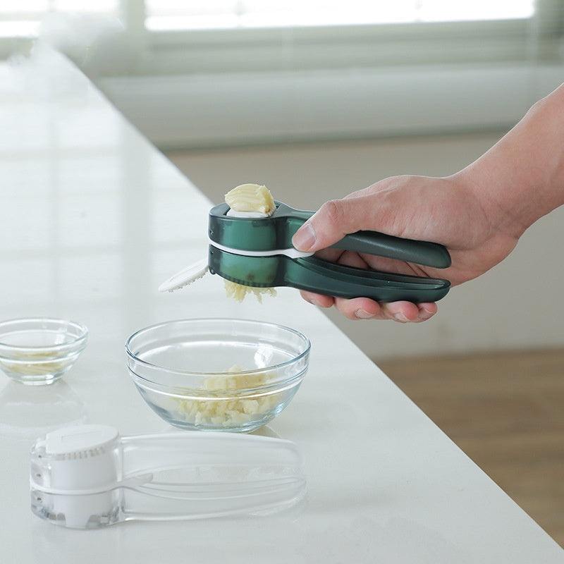 2-in-1 Garlic Press Household Garlic Masher